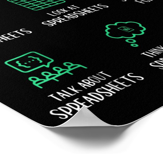 Things I Do In My Spare Time Spreadsheets Accounta ポスター (角)