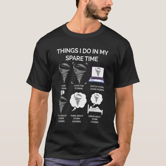 Things I Do In My Spare Time Tornado Tシャツ (正面)