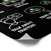 Things I Do In My Spare Time Tractor Funny Farmers ポスター (角)