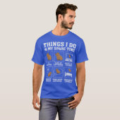 Things I Do In My Spareime Capybara Funny Capybara Tシャツ (正面フル)