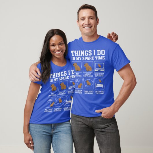 Things I Do In My Spareime Capybara Funny Capybara Tシャツ (ユニセックス)