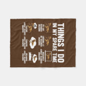 things I do in time pet bearde dragon reptiles  フリースブランケット (正面(横))