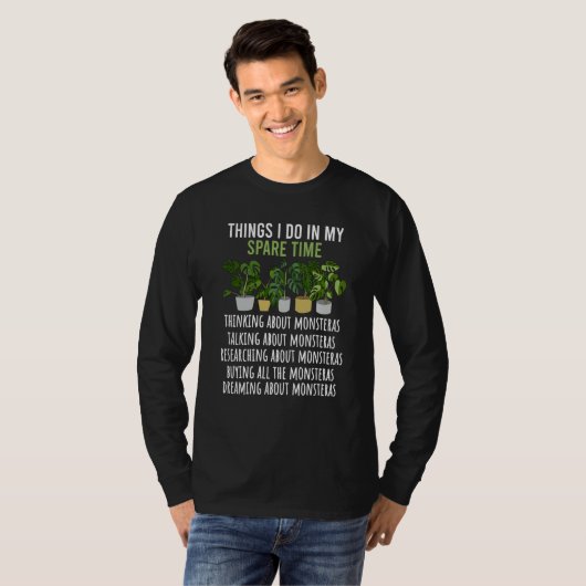 Things I Do Monstera Mom Monstera  Monstera Mama Tシャツ (正面フル)
