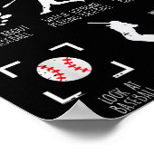 Things I Do Spare Time Baseball Funny Player Men W ポスター (角)