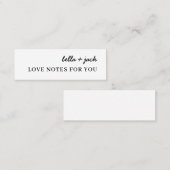 Things I Love About You Romantic Design スキニー名刺 (正面/裏面)