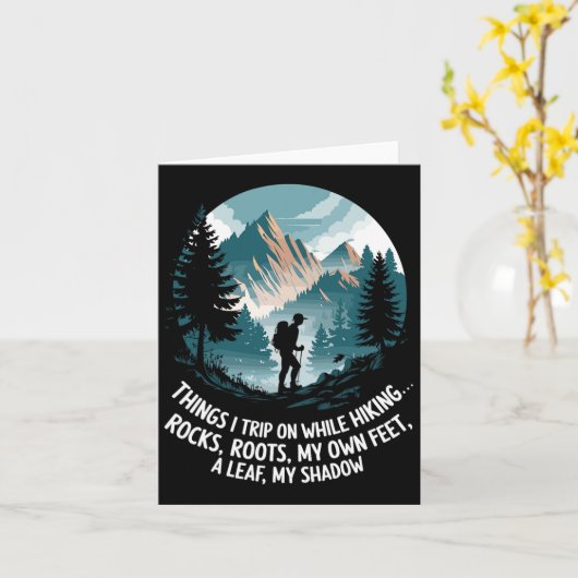 Things I Trip On While Hiking  カード (黄色い花)