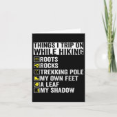 Things I Trip On While Hiking Roots Rocks Trekking カード (正面)