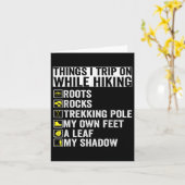 Things I Trip On While Hiking Roots Rocks Trekking カード (黄色い花)