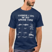 Things In My Spareime Car Lover Lover Auto retro g Tシャツ (正面)