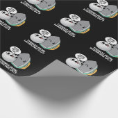 Things Iron おもしろい Working Out Iron Pun Dark BG ラッピングペーパー (角)