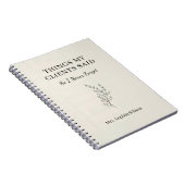 Things My Clients Said Funny Therapist Custom  ノートブック (右側)