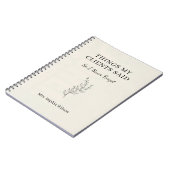 Things My Clients Said Funny Therapist Custom  ノートブック (左側)