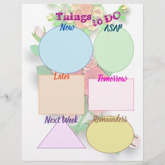 Things to DO and Todayスケジュールバラプランナー レターヘッド (正面)