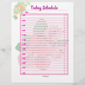 Things to DO and Todayスケジュールバラプランナー レターヘッド (裏面)