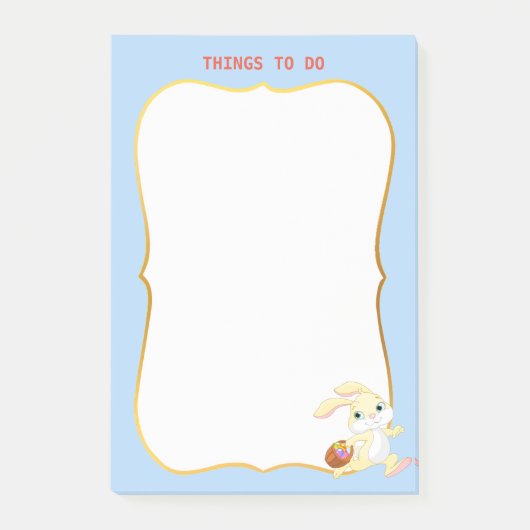 Things To Do & Easter Bunny ポストイット (正面)