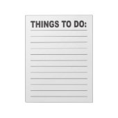 Things to Do List Large Print Low Vision ノートパッド (回転)