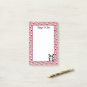 Things To Panda Bear & Options onバラ金ゴールド ポストイット (デスク上)