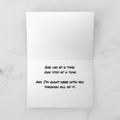 Things Will Get Better Encouragement Word Art カード (内部)