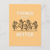 Things Will Get Better Greeting Card ポストカード (正面)