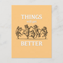 Things Will Get Better Greeting Card ポストカード