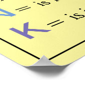 THINK教師の教室での励まし ポスター (角)