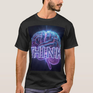 THINK ネオン脳ギフト - AI技術プログラマーマグ Tシャツ
