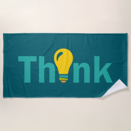 Think ビーチタオル