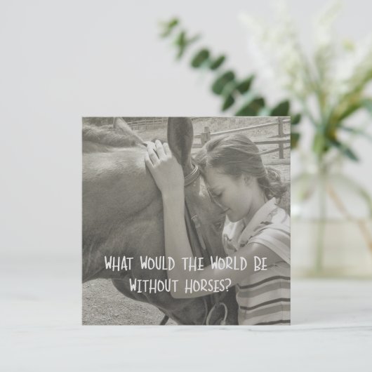 THINK AS ONE 5.25 x 5.25 card 招待状 (スタンド正面)