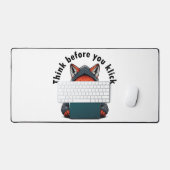 Think before you click - Cyber Security デスクマット (キーボード&マウス)