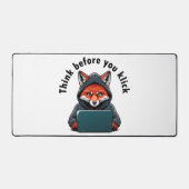 Think before you click - Cyber Security デスクマット (正面)