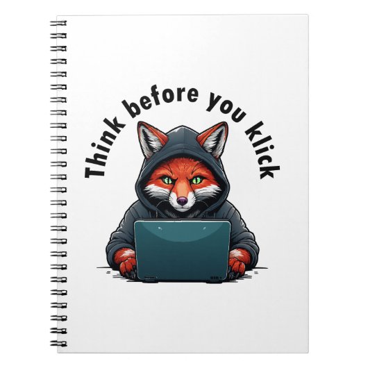 Think before you click - Cyber Security ノートブック (正面)