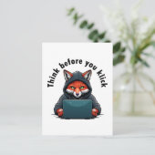 Think before you click - Cyber Security ポストカード (スタンド正面)