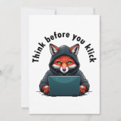 Think before you click - Cyber Security 招待状 (正面)