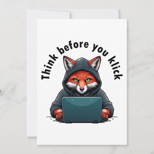 Think before you click - Cyber Security 招待状 (正面)