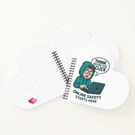 Think Before You Click - Online Safety Awareness ノートブック (内部)