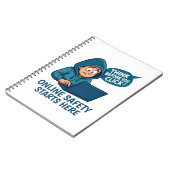 Think Before You Click - Online Safety Awareness ノートブック (左側)