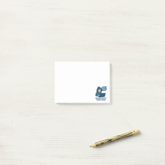 Think Before You Click - Online Safety Awareness ポストイット (デスク上)