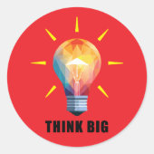 Think Big Sticker ラウンドシール (正面)