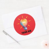 Think Big Sticker ラウンドシール (封筒)