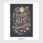 Think Big Thoughts – Colour Burst シール (シート)