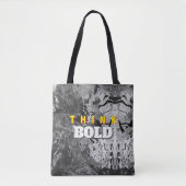 THINK BOLD Abstract Tote トートバッグ (正面)
