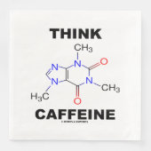 Think Caffeine (Caffeine Chemical Molecule) (正面)
