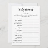 Think Fast Baby Shower Game, Baby Shower Printable 招待状 (正面)