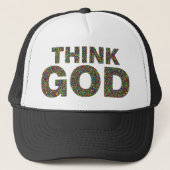Think God Dieu Cadeau idée de cadeau キャップ (正面)
