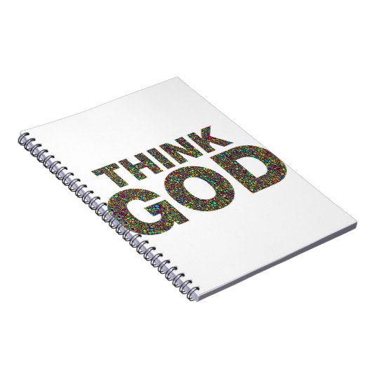 Think God Dieu Cadeau idée de cadeau ノートブック (右側)