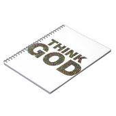 Think God Dieu Cadeau idée de cadeau ノートブック (左側)