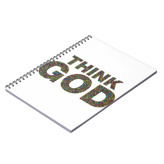 Think God Dieu Cadeau idée de cadeau ノートブック (左側)