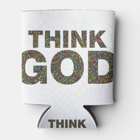 Think God Dieu Cadeau idée de cadeau 缶クーラー (正面)