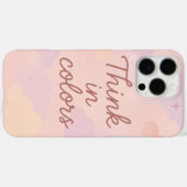 Think in Colors – Pastel Aesthetic Motivational  Case-Mate iPhoneケース (裏面 (横))