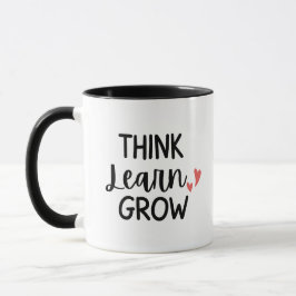 'Think Learn Grow' Teacher Thank You Gift  マグカップ